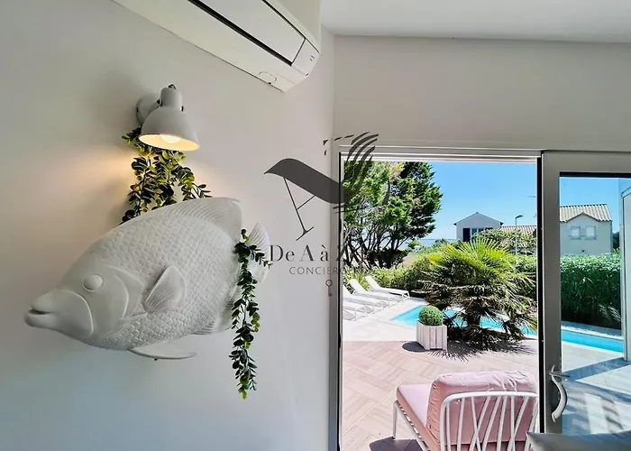 Villa Maison De Famille - Piscine Chauffée Et Vue Sur L'océan Atlantique